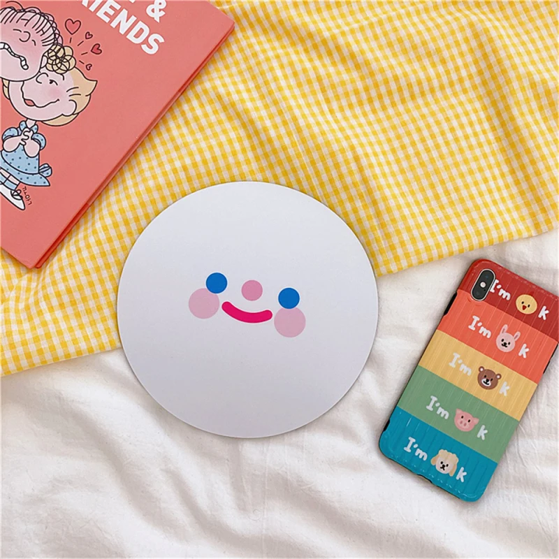 1pcs Cartoon Pattern Mouse Pad Round Mousepad Office Mice Rubber Home Computer Anti-slip Table Mat Study Room PC | Компьютеры и офис
