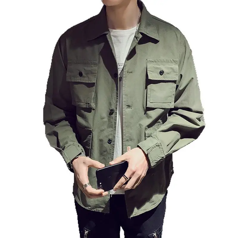 Осенняя куртка зимняя новая мужская Молодежная Повседневная модная камуфляжная