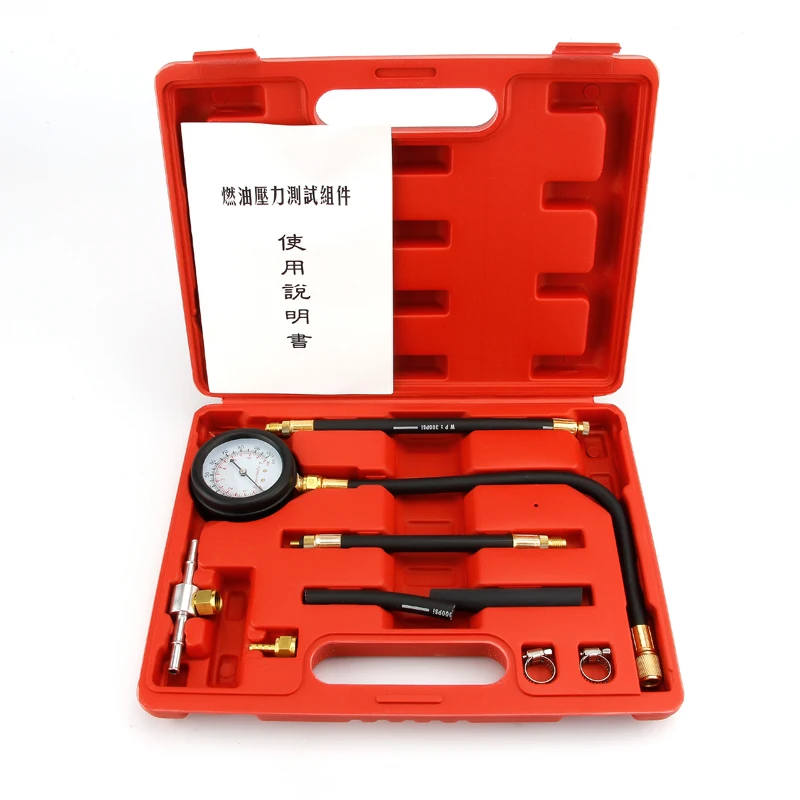 

9Pcs Automotive Fuel Pressure Gauge Pressure Testing Tool 0-100psi Car Diagnostic Tool Car Detector