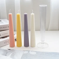 2022 new plastic candle mold diy handmade crafts long rod shaped wedding family party decoration candle making tools