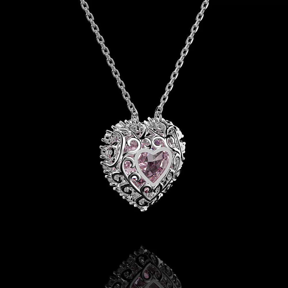 FFGems 100% Стерлинговое Серебро 925 пробы созданное Moissanite сапфир рубин подвеска в