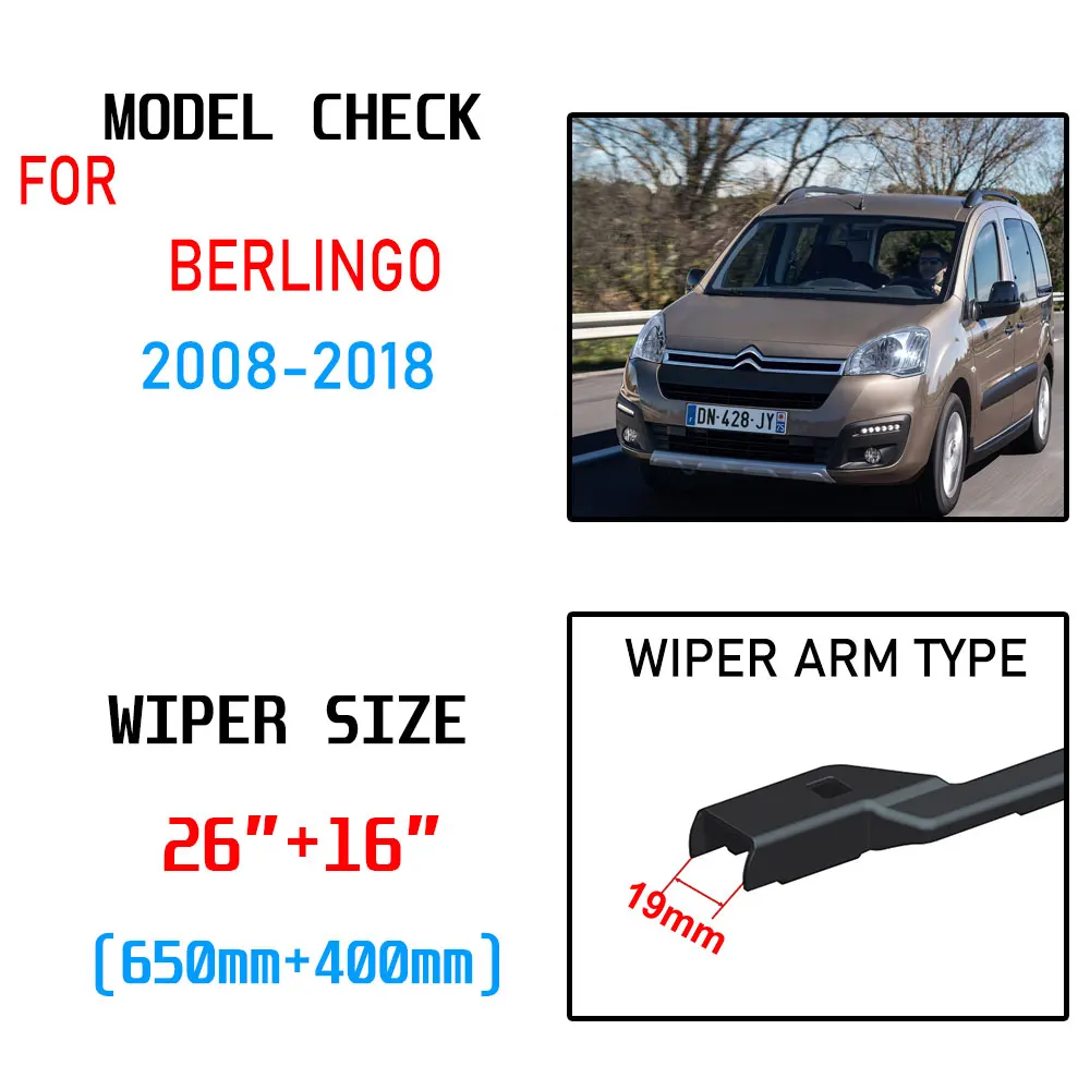 Щетки стеклоочистителя для Citroen Berlingo 2008 2009 2010 2011 2012 2013 2014 2016 2017 2018 B9 | Автомобили и