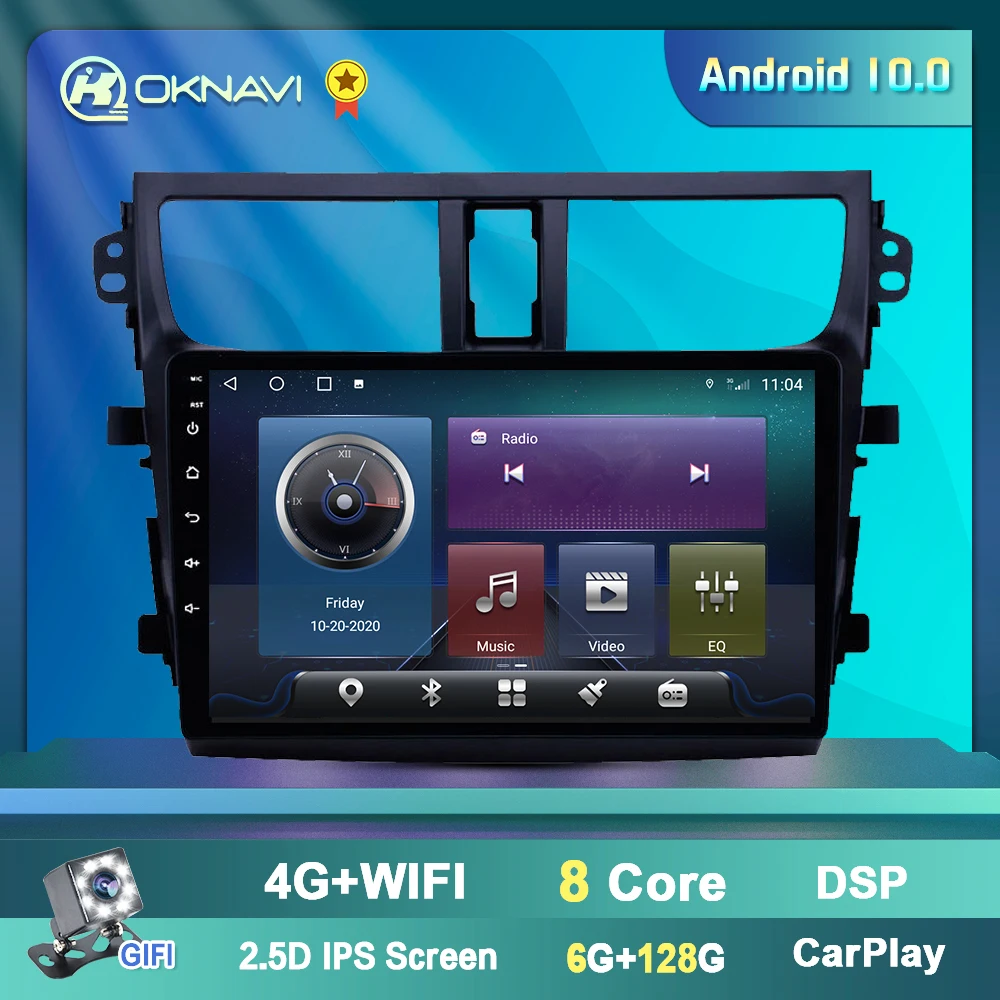 Автомагнитола 2 Din для Suzuki Celerio 2015 2016 2017 2018 Android 10 мультимедийный