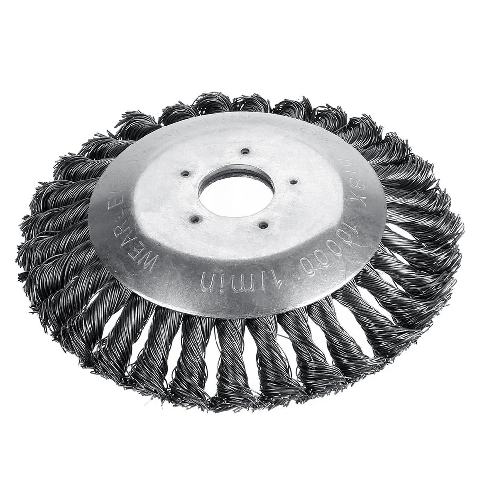 

6/8 inch Steel Wire Grass Trimmer Head Rounded Edge Weed Trimmer Head Grass Brush Removal Grass Tray Plate for Lawn Mower