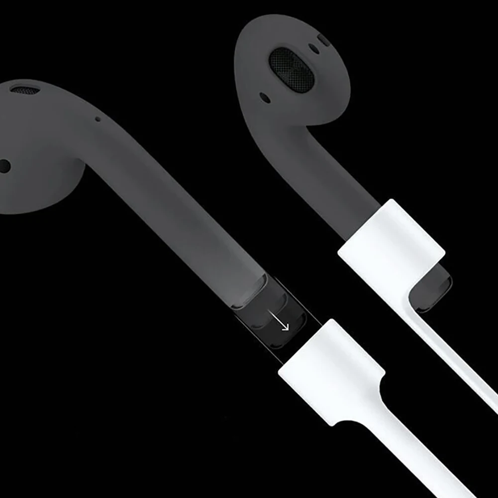 

Durable Soft Silicone Neckband Anti-lose Cable Lanyard for Apple AirPods Bluetooth Earphones Easy To Install