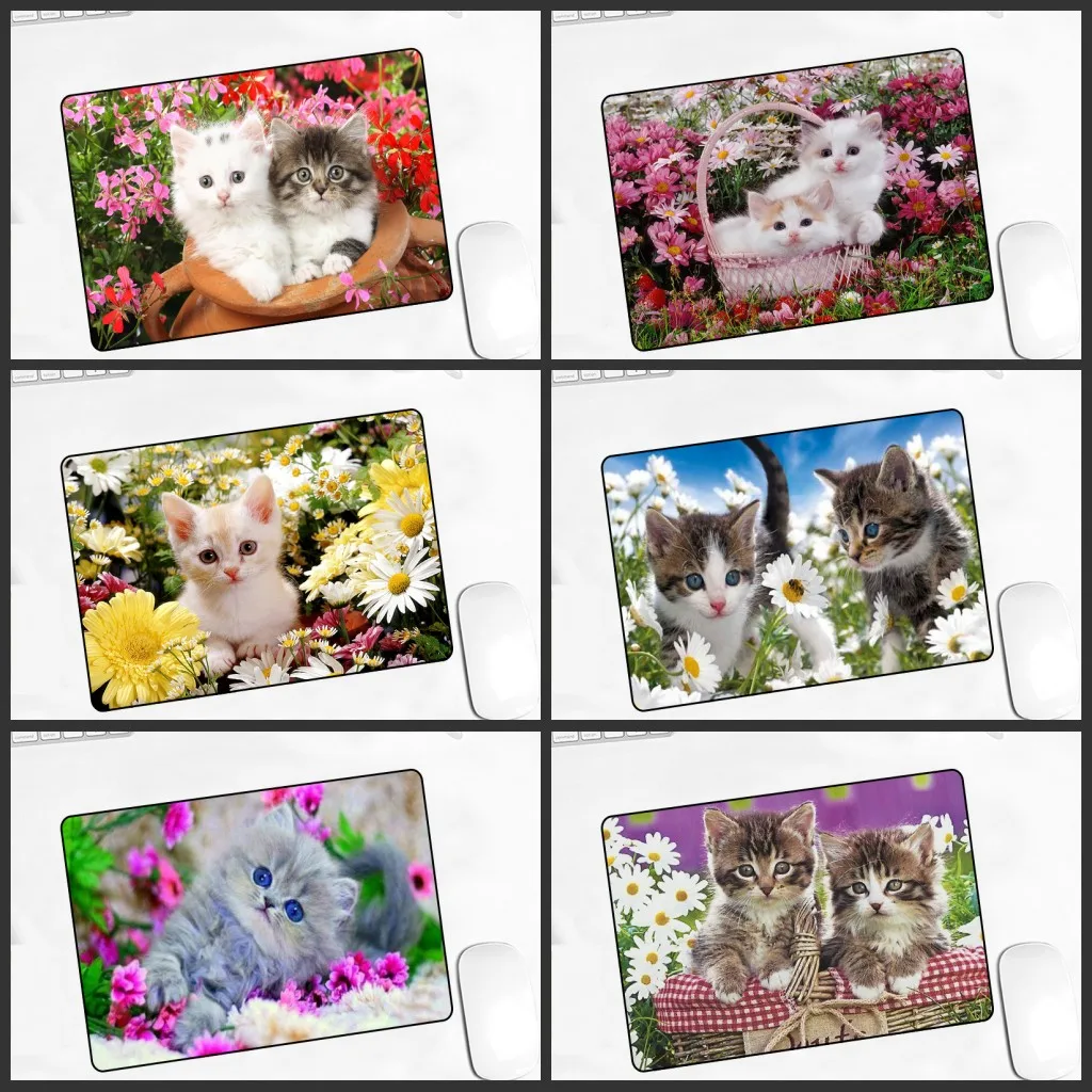 XGZ 18X22CM игра Мышь Pad Милая картинка с кошкой плеер ПК Скорость подставка под