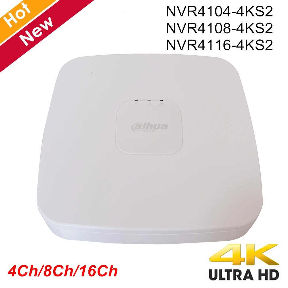 Сетевой видеорегистратор Dahua оригинальный NVR4104-4ks2 с логотипом NVR4108-4ks2 NVR4116-4ks2 Smart 1U