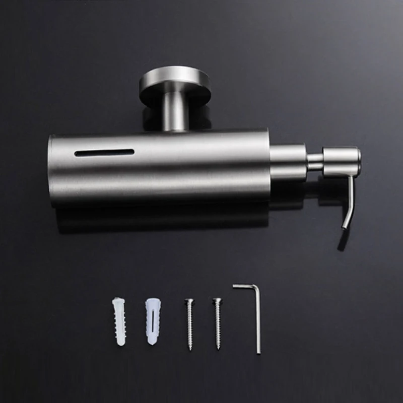 

200ML Stainless Steel Soap Dispenser Bathroom Shampoo Wall Mounted Soap Dispenser Bottle