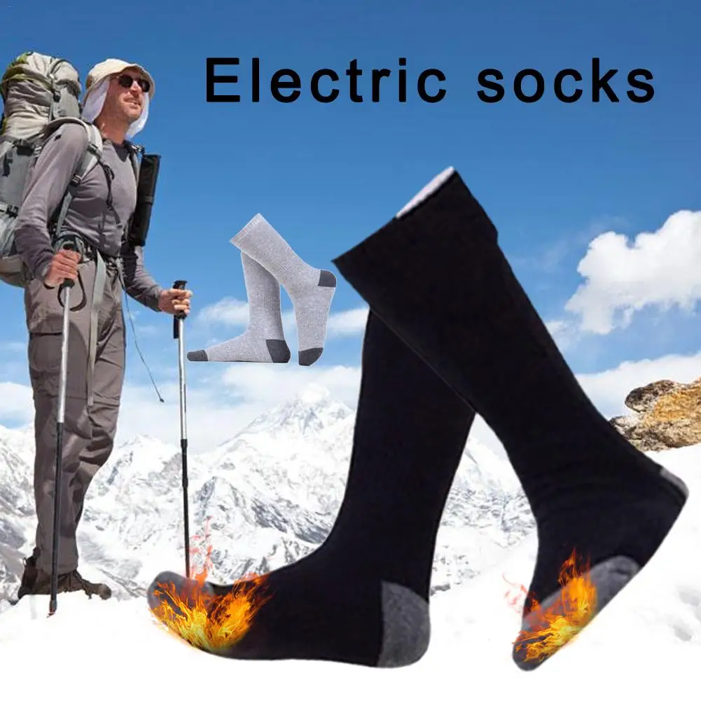 

Обновленные носки с подогревом, носки с электрическим подогревом и перезаряжаемой батареей, унисекс, теплые носки для мужчин, женщин, мужчи...