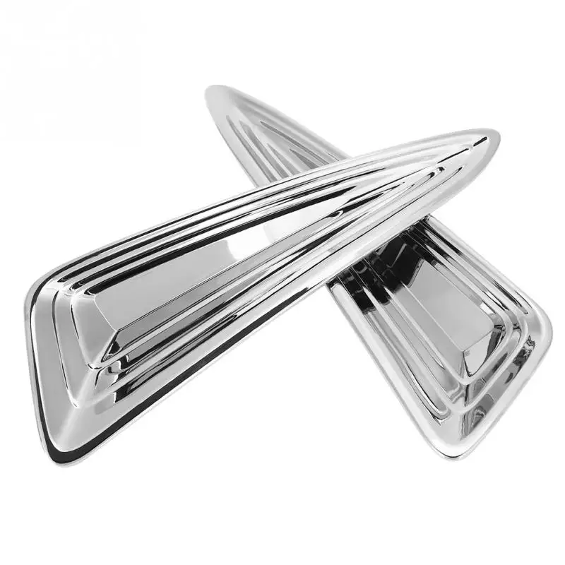 2 шт. автомобильные чехлы для противотуманных фар Хромированная передняя