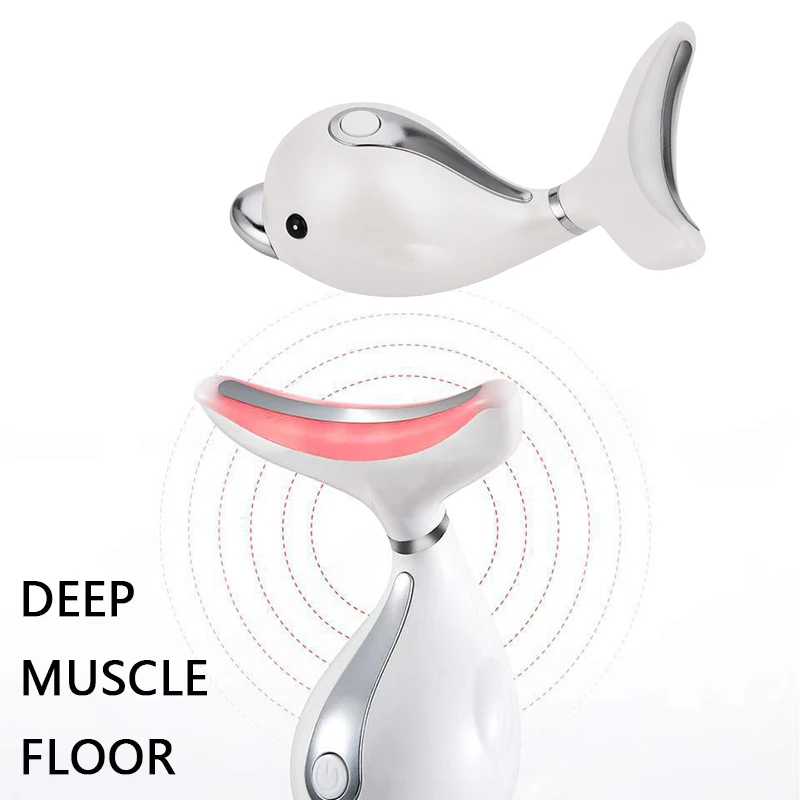 Электрический массажер 4 в 1 с функцией фотона вибрацией и подогревом