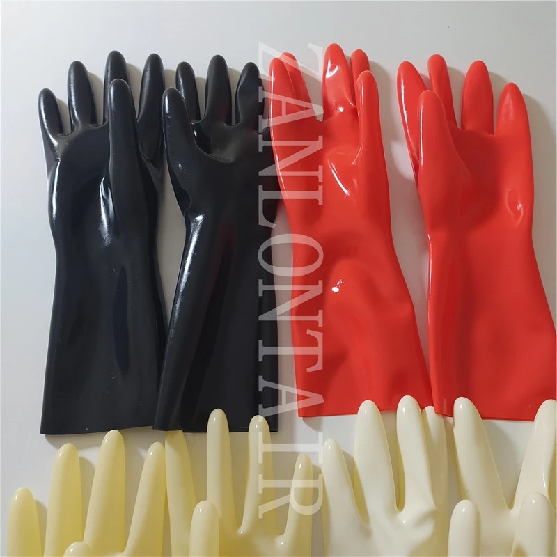 Флэш-распродажа сексуальные экзотические латексные короткие рукавицы унисекс