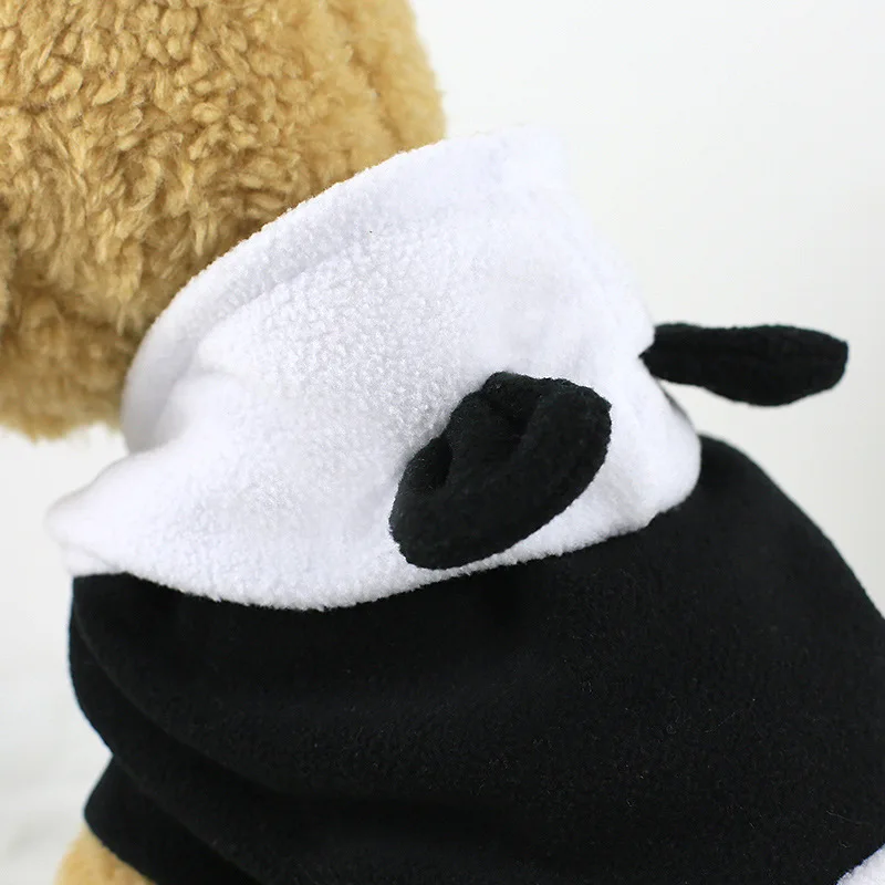 Aapet 1 шт. флисовая толстовка с капюшоном для собаки изображением милой панды