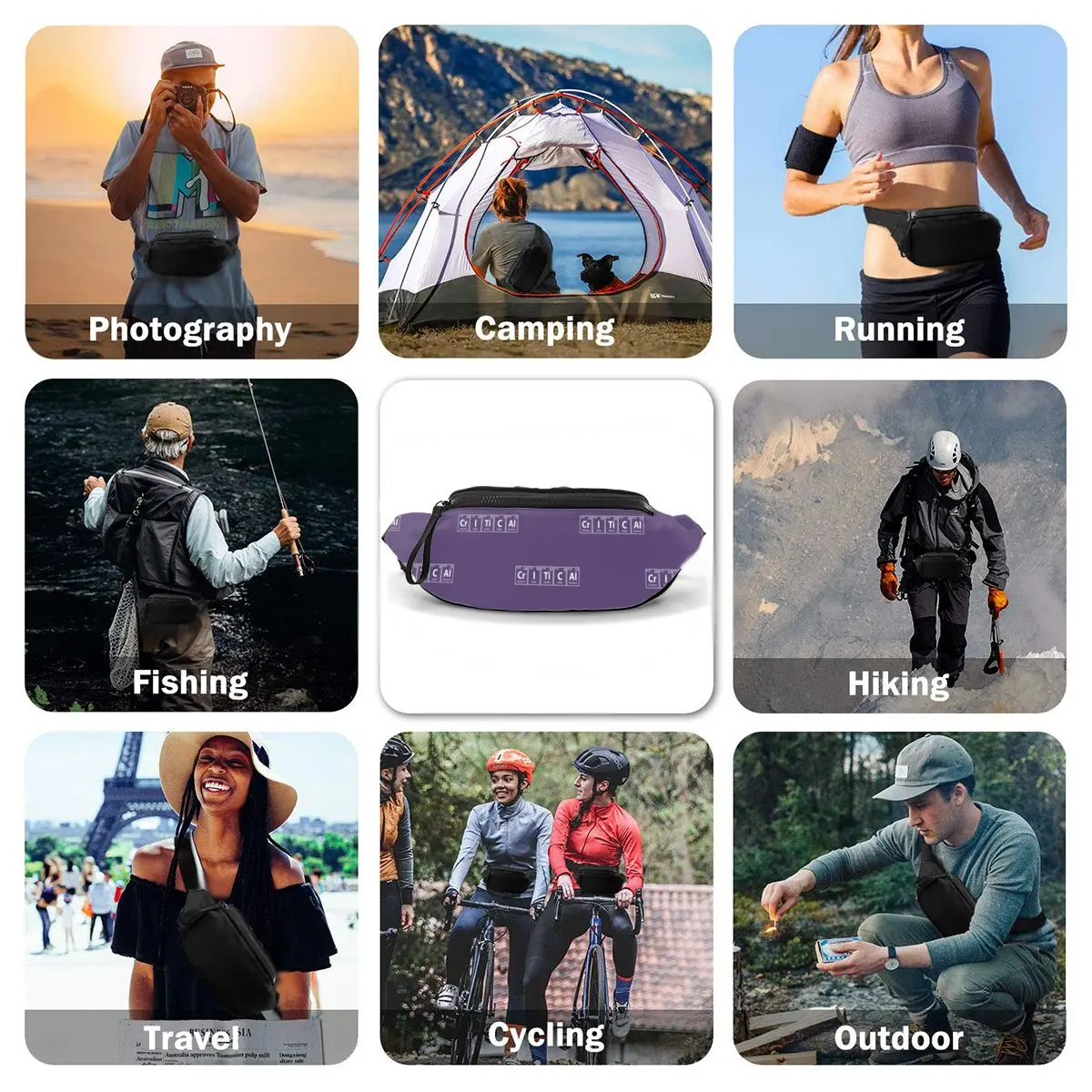 

Periodic Waist Bag Picture Polyester Waist Pack Naturehike Male Bag