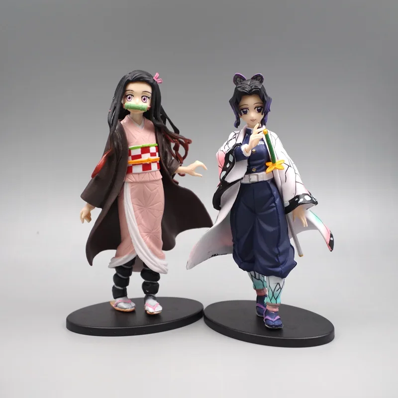 

15cm Demon Slayer Hand Kamado Tanjirou Nezuko Agatsuma Zenitsu Kochou Shinobu Desktop Ornaments Children's Gifts