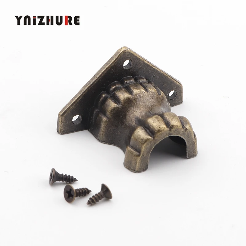 12 шт. античная латунная деревянная шкатулка для украшений ножек YNIZHURE