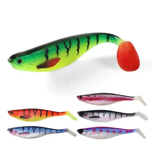 Рыболовная приманка FSTK 17cm38g, мягкая, искусственная силиконовая приманка, виброхвост, приманка на щуку, виброхвост, рыболовные приманки для моря