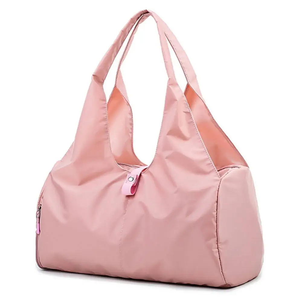 

Lightweight Wear-resistant Fashion Gym Fitness Sport Travel Lightweight Carry Shoulder Bag Handbag Black Oxford Cloth