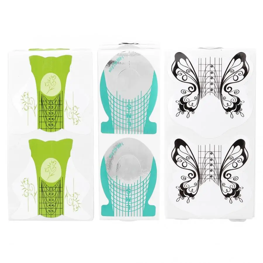 100 шт. держатель формы для маникюра ногтей руководство наращивания наклейки