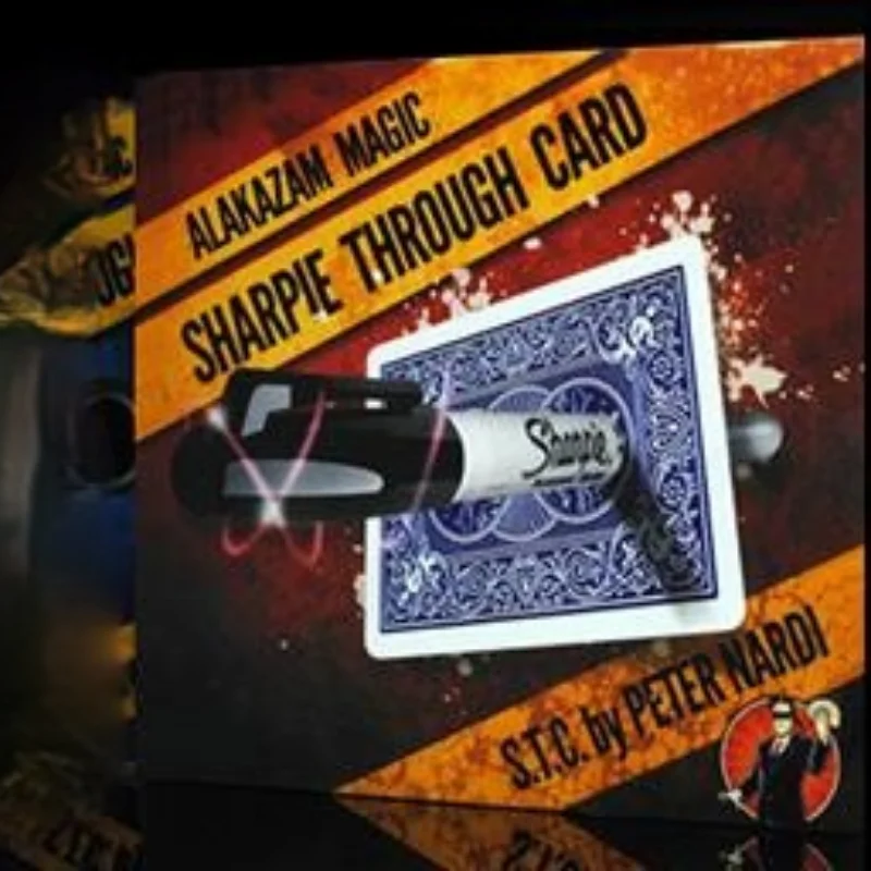 Sharpie сквозь карту (Gimmick) STC-карта волшебный трюк аксессуары ментализм магия