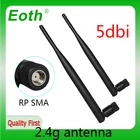 EOTH 2,4g антенна 5dbi sma, гнездовая антенна wlan Wi-Fi 2,4 ГГц, pbx iot модуль маршрутизатора, приемник сигнала связи tp, антенна с высоким коэффициентом усиления