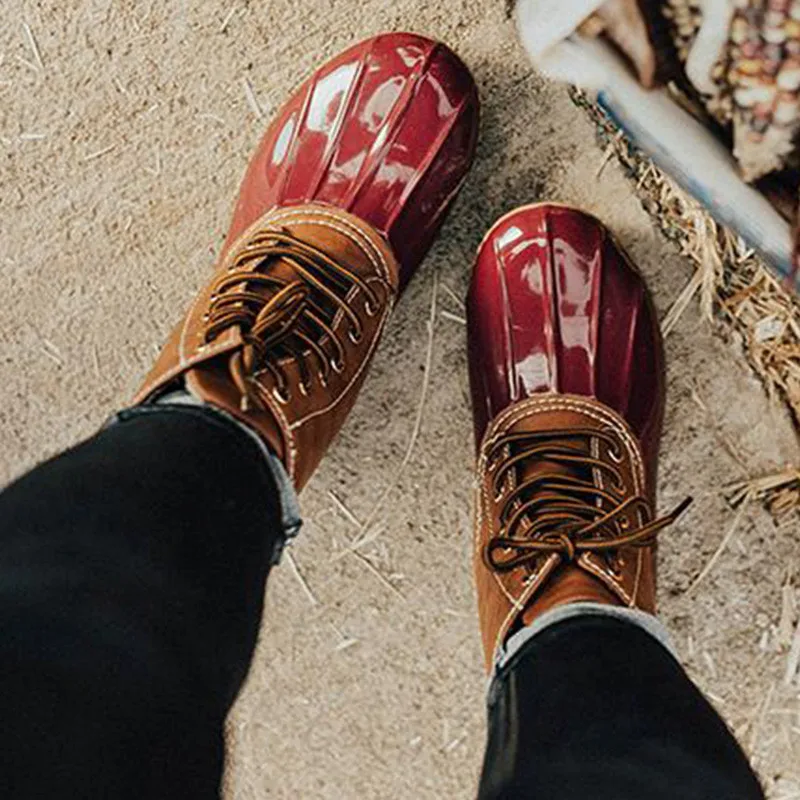 Зимние женские непромокаемые ботинки леопардовая Водонепроницаемая