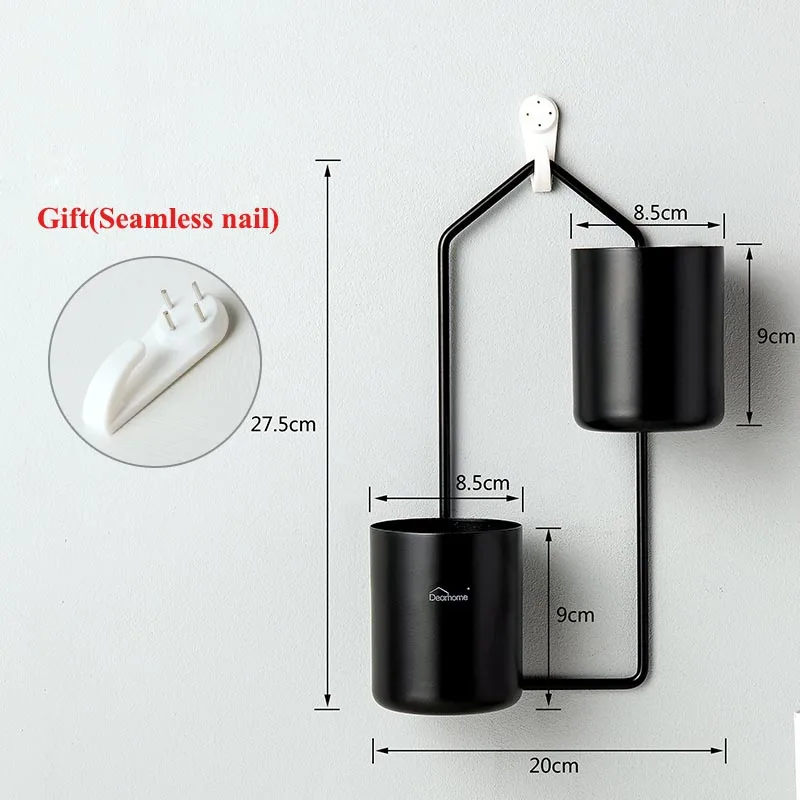 Вертикальный настенный горшок железная настенная ваза гидропоники цветочный