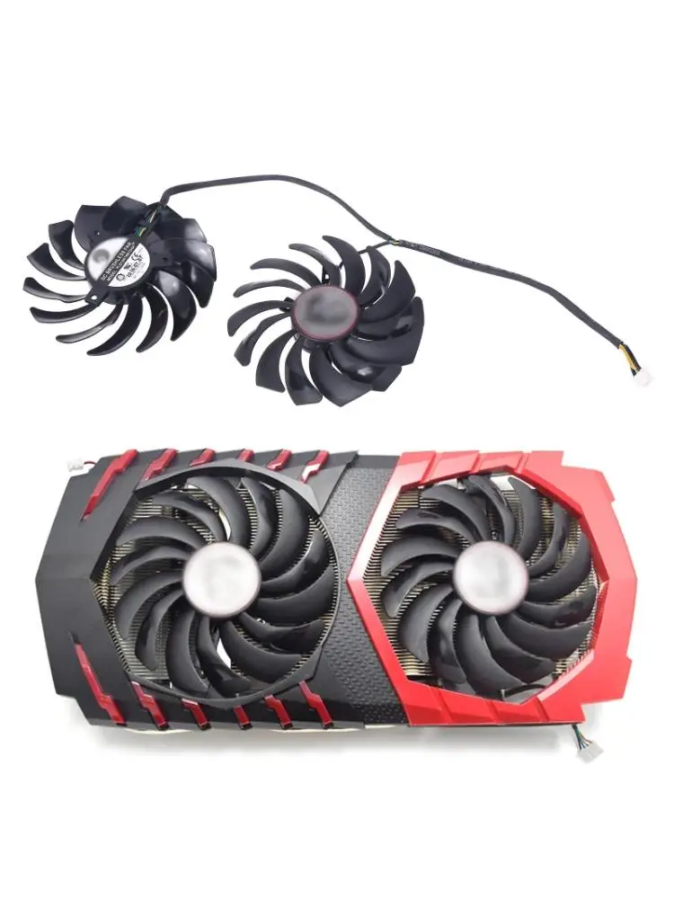 Вентилятор охлаждения графической карты 2pld10010s12hh для MSI Radeon RX480 580 GTX1080Ti 1070 Прямая