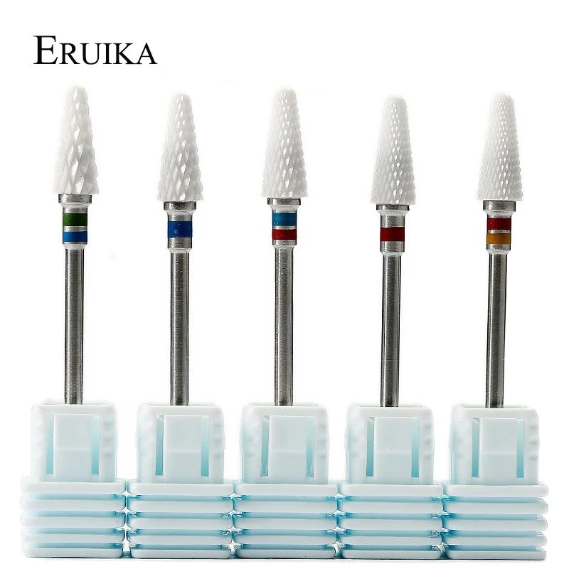 ERUIKA, 1 шт., фреза, керамический сверло для ногтей, электрические маникюрные машинки, педикюр, инструмент для маникюра