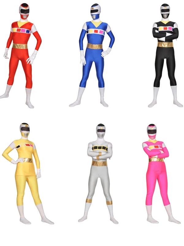 Denji Sentai Megaranger костюм дети рейнджеров для взрослых детей