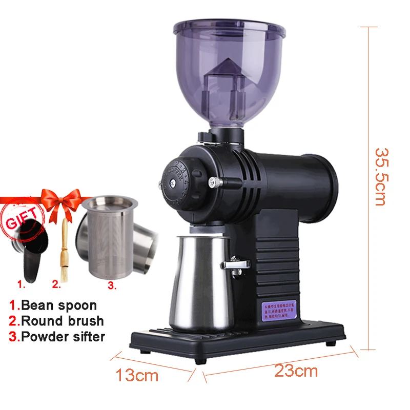 値段 家庭用電気コーヒーグラインダー,220v/110v,プレス付き,キッチン用,黒,茶色