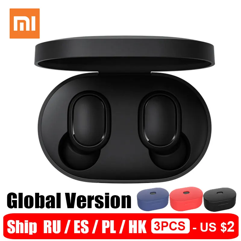 Глобальная версия Xiaomi Redmi Airdots TWS наушники Mi беспроводные Eeadphones голосовое