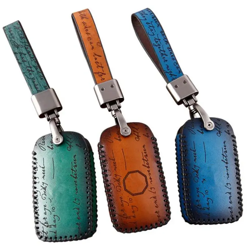 Чехол для автомобильного ключа Roewe RX5 i6 ERX5 i5 RX8 RX3 MG6 MG ZS EV EZS HS EHS из натуральной кожи