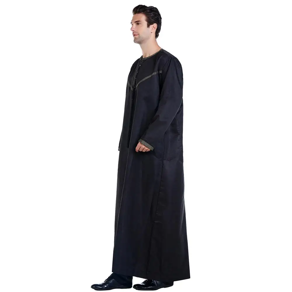 Ramadan Muslim Men Clothing Jubba Thobe Long Dress Pakistan dubai arab Djellaba Kaftan Abaya Islamic prayer Robe Worship Service