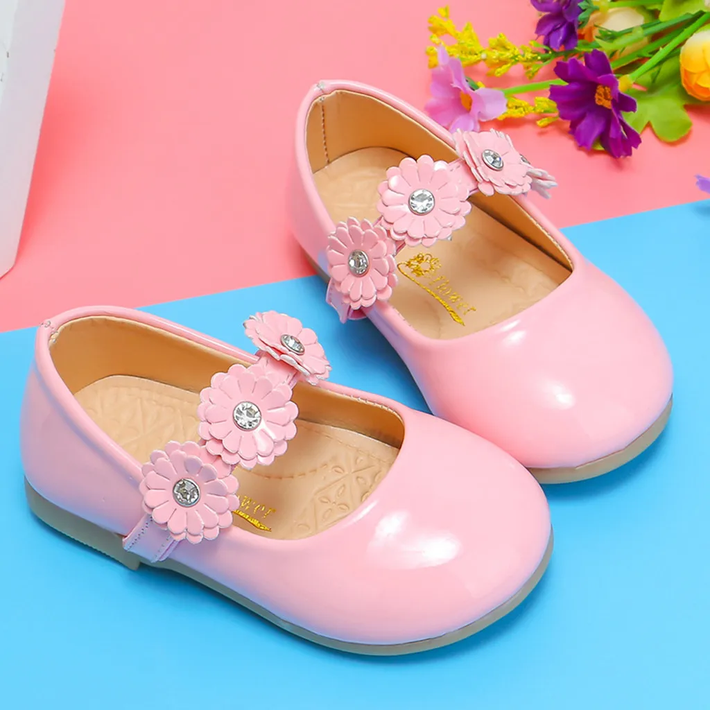 Kids Shoes For Girl Princess Toddler Infant Baby Flowers Single Sandalias Flat Girls Sneakers Zapatos De Nina | Детская одежда и
