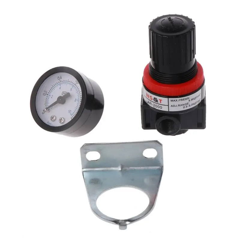 

AR2000 Air Control Pressure Gauge Compressor Relief Regulator Regulating Valve