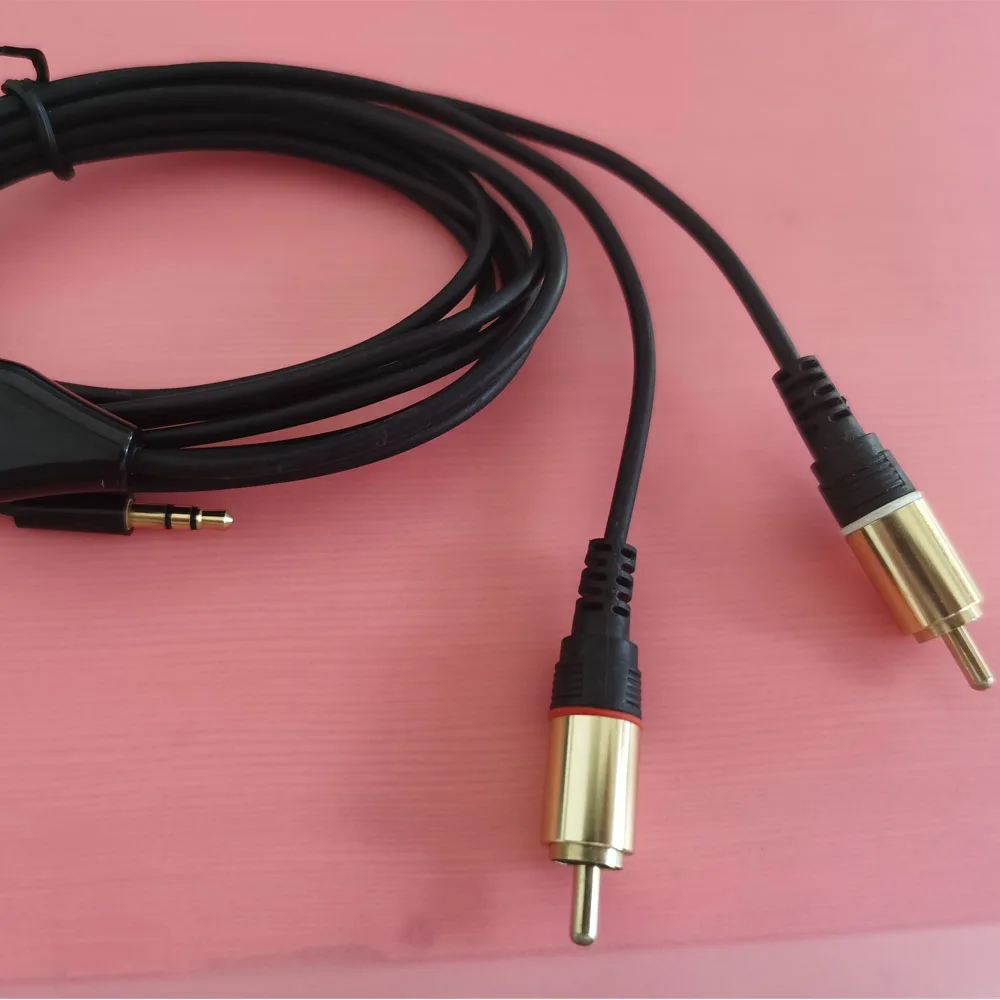 RCA кабель 3 5 мм до 2RCA аудио разъем со штыревыми соединителями на обоих концах для
