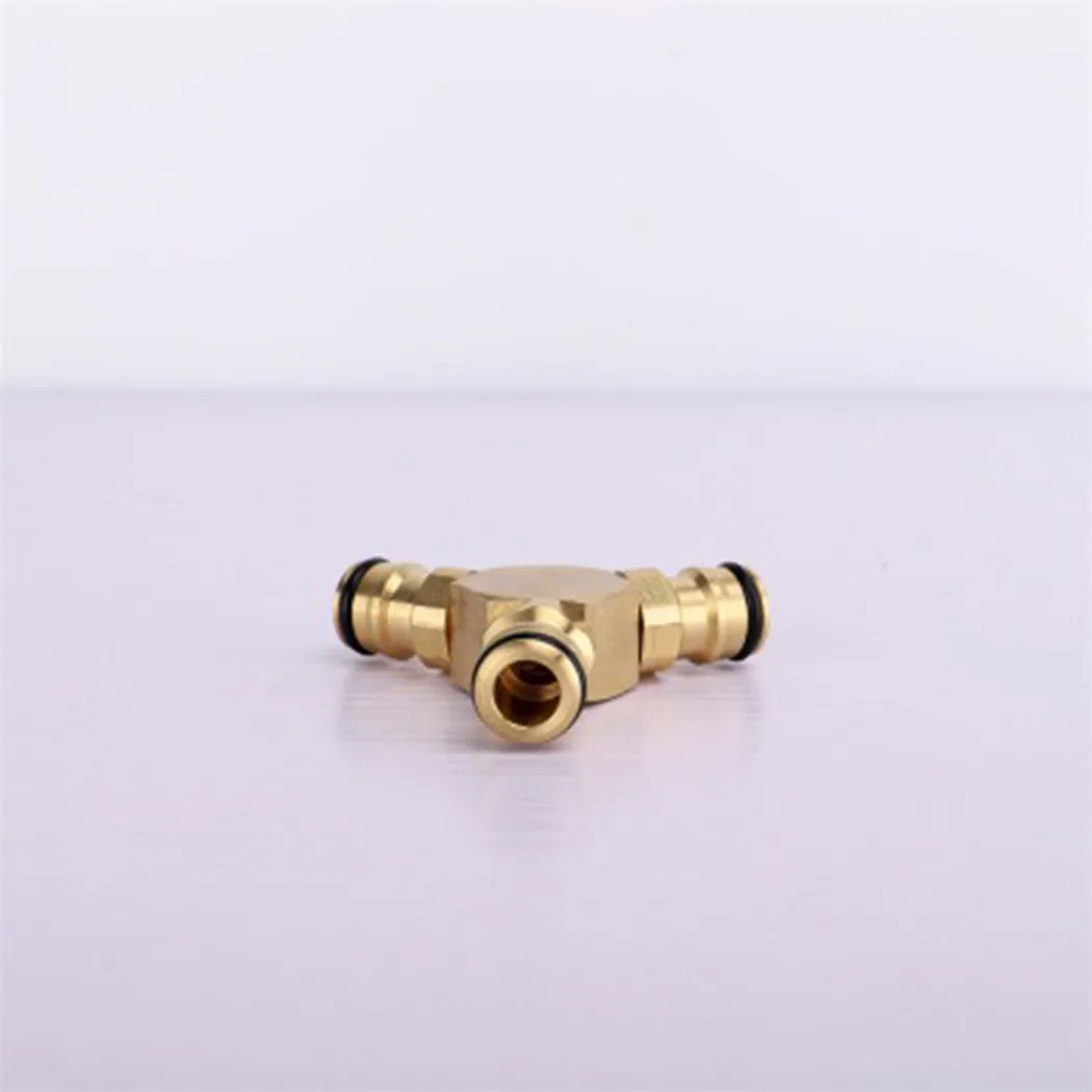 

1/2inch Interface Tee Diverter 3-Way Connector Accessories Brass Garden
