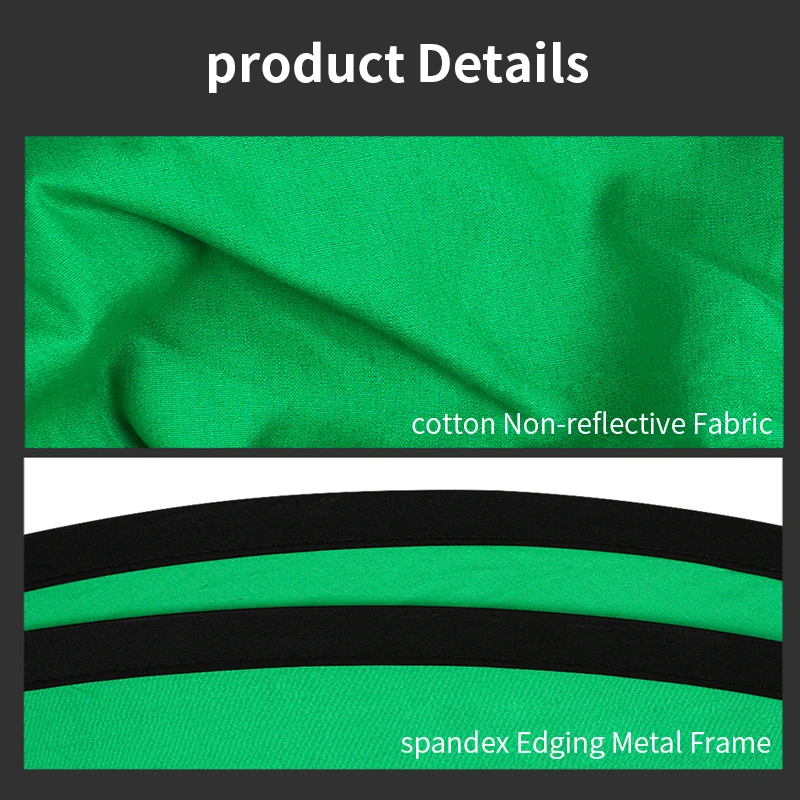 

Portable 2 in 1 Photography Background Reflector 150x200cm Foldable Oval Blue And Green Backdrops Board For Youtube Photo Studio