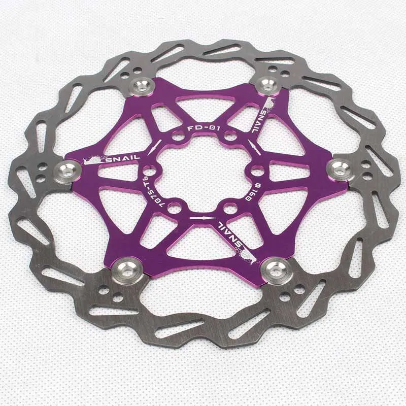 Bicycle Brake Rotor MTB Mountain Bike Super Heat Dissipation Floating Disc 160/180/203mm Six Nails | Спорт и развлечения