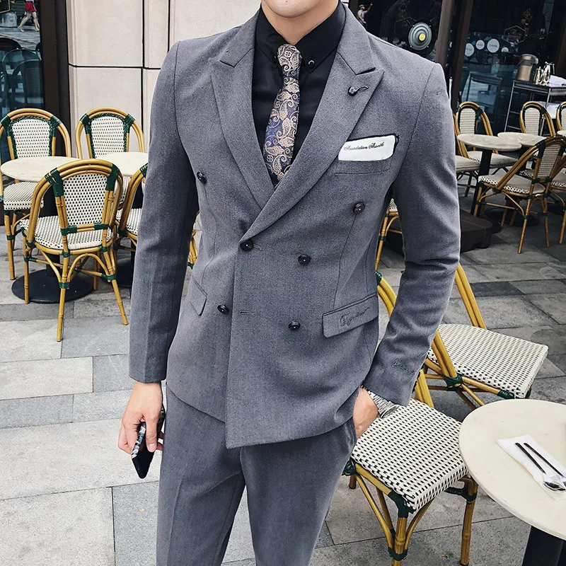 8 однотонных двубортных смокингов Texedo Uomo жениха для мужчин тонкий белый зеленый