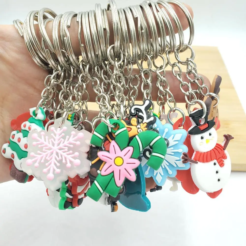 

1pcs New creative cartoon Christmas gift soft plastic bag pendant