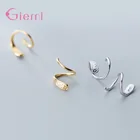 Новая мода 925 стерлингового серебра Спиральные Форма серьги для женщин модные вечерние Роскошные массивные минималистский ювелирные изделия Bijoux (украшения своими руками)