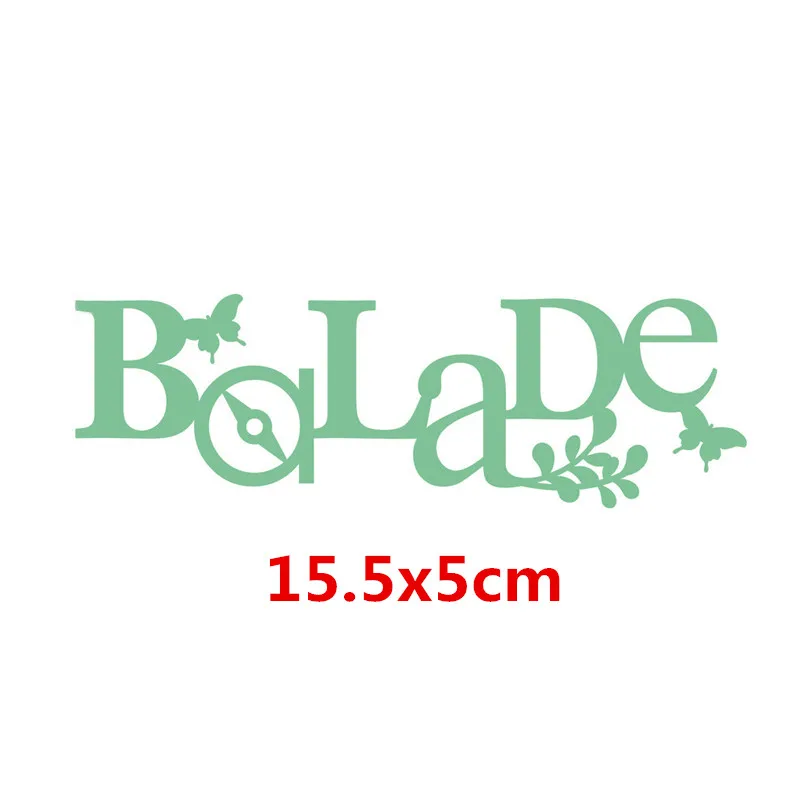 Металлические Вырубные штампы французского слова для скрапбукинга и