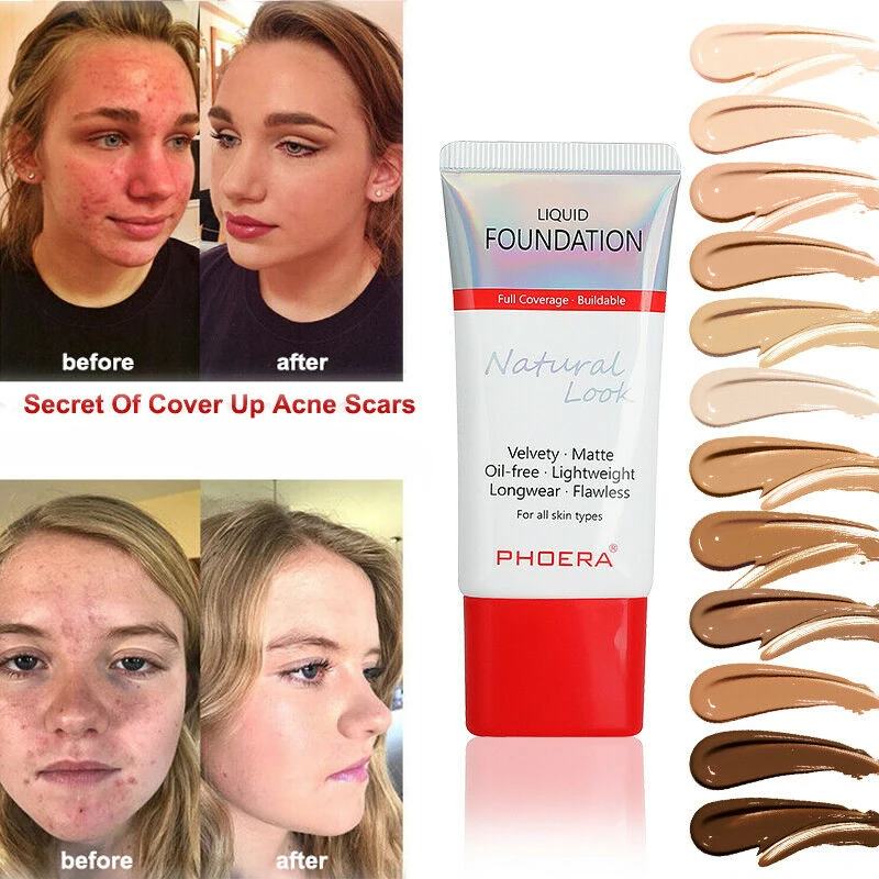 30 мл матовый тональный жидкий стойкий отбеливающий консилер на масляной основе