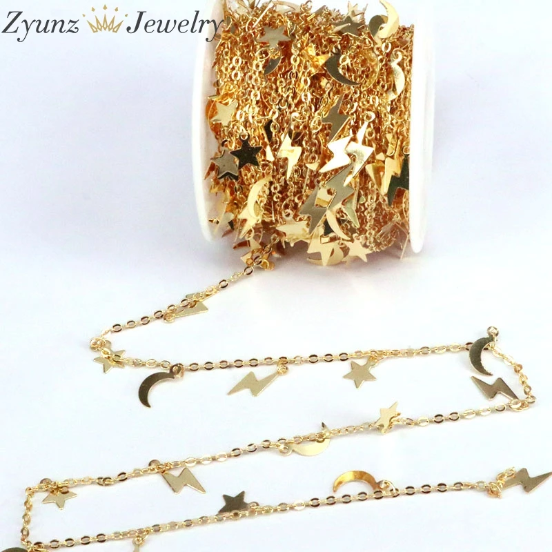 5 meters jewelry accessories gold plated copper chain environmental protection diy chain necklace free global shipping