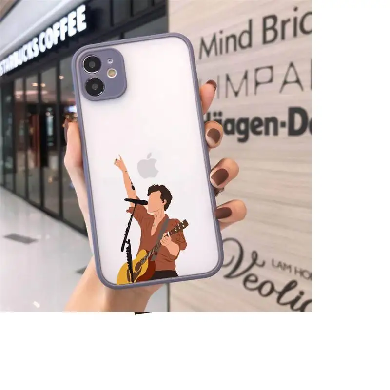 

HARRY STYLES Watermelon art funny Phone Cases Matte Transparent for iPhone 7 8 11 12 s mini pro X XS XR MAX Plus cover funda