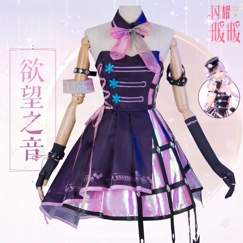 

Pre-sell Game Shining Nikki Lilith Voice of Desire Dress Gorgeous Uniform Cosplay Costume for Halloween Carnival Party Events