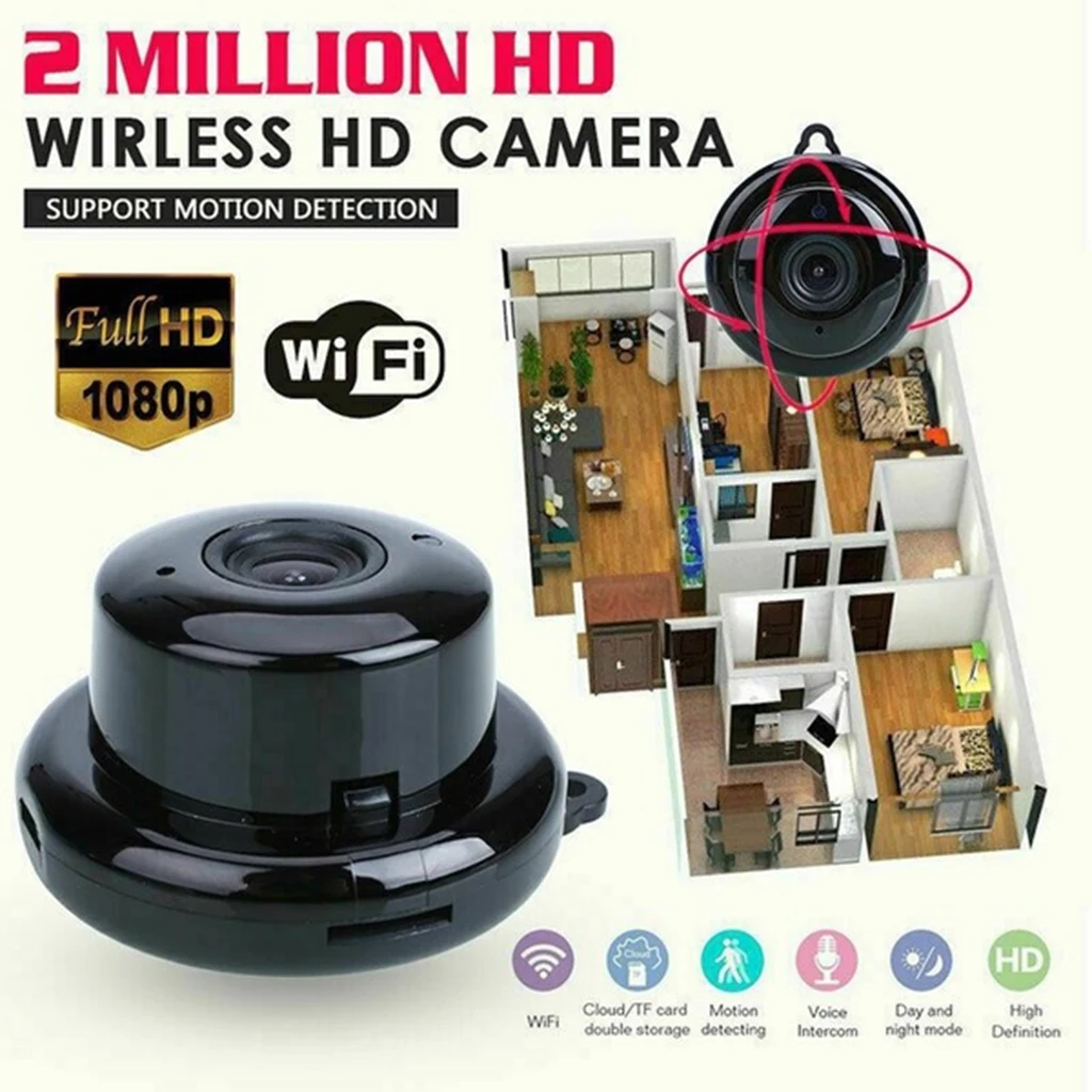 1080P Беспроводная мини WiFi ip-камера домашняя камера безопасности наблюдения ИК