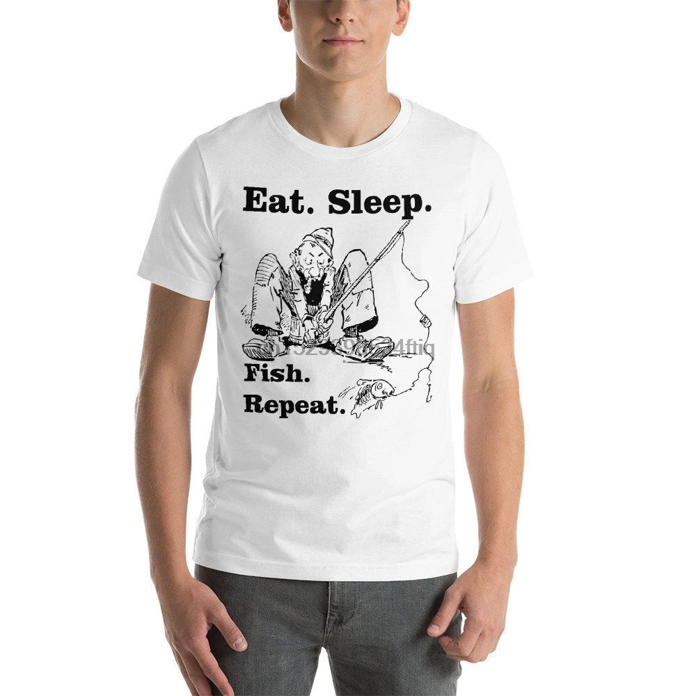 Рыбалка забавная Мужская Женская Спящая рыба повторная футболка лучшая идея для